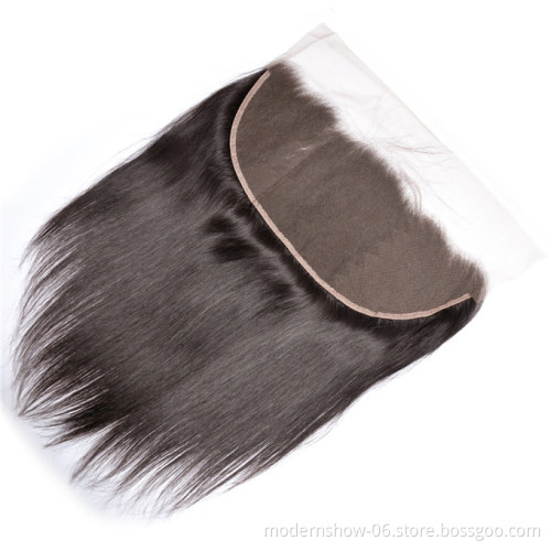 HD Lace 13x4 /13x6 Cuticle Aligned Swiss Silky Straight Swiss Lace Frontal Glueless pre plucked Straight Lace Frontal